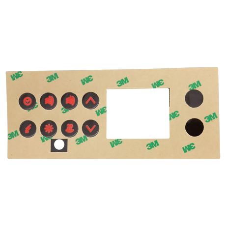 Gecko 9916-100094 8 Keys Overlay - Reverse