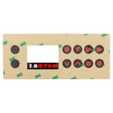 Gecko TSC-8 8-Button Overlay 9916-100130 - Reverse