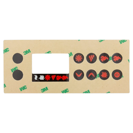 Gecko TSC-8 8-Button Overlay 9916-100130 - Reverse