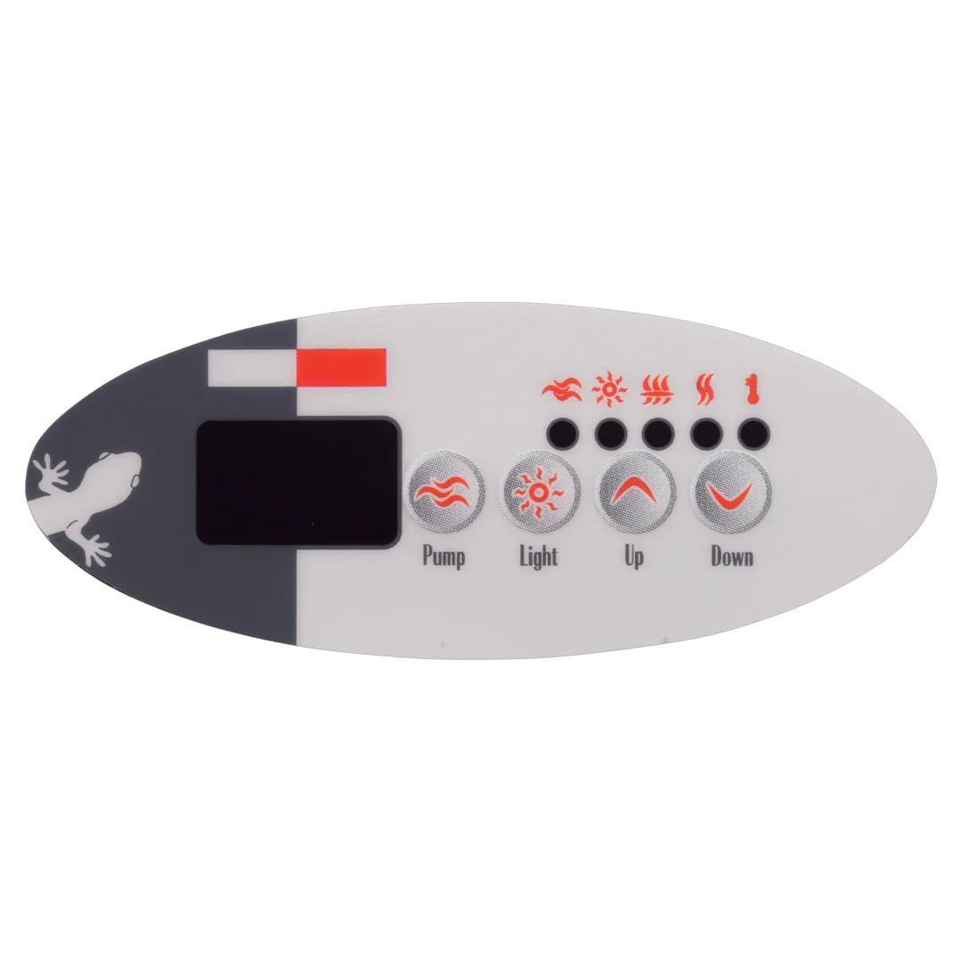 Gecko TSC-9 Topside Overlay with 4 Buttons