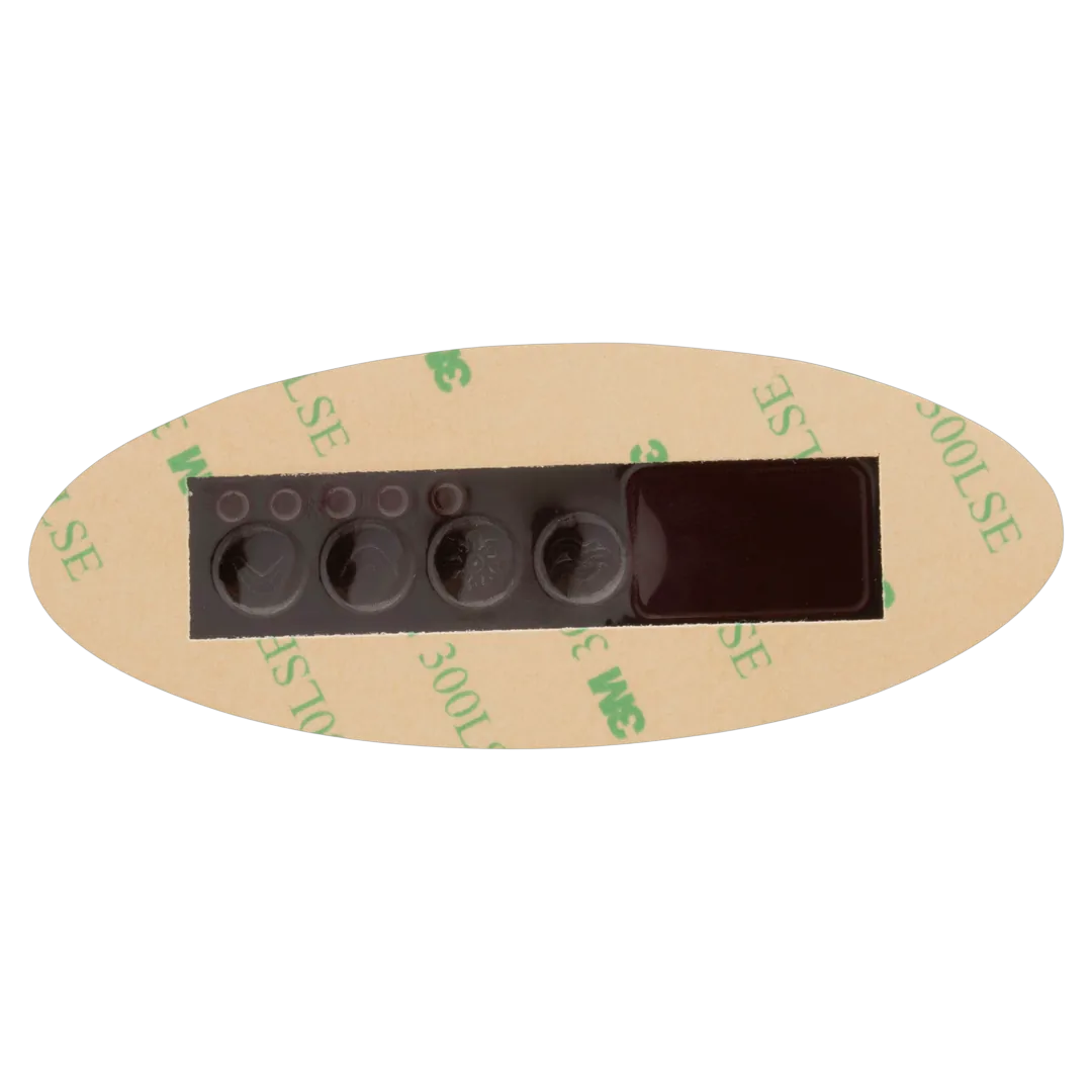 Gecko TSC-9 4-Button Keypad Overlay - Reverse