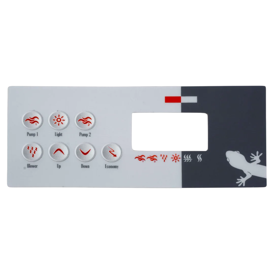 Gecko TSC-8-GE2 7 Button Control Overlay