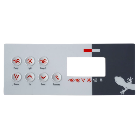 Gecko TSC-8-GE2 7 Button Control Overlay