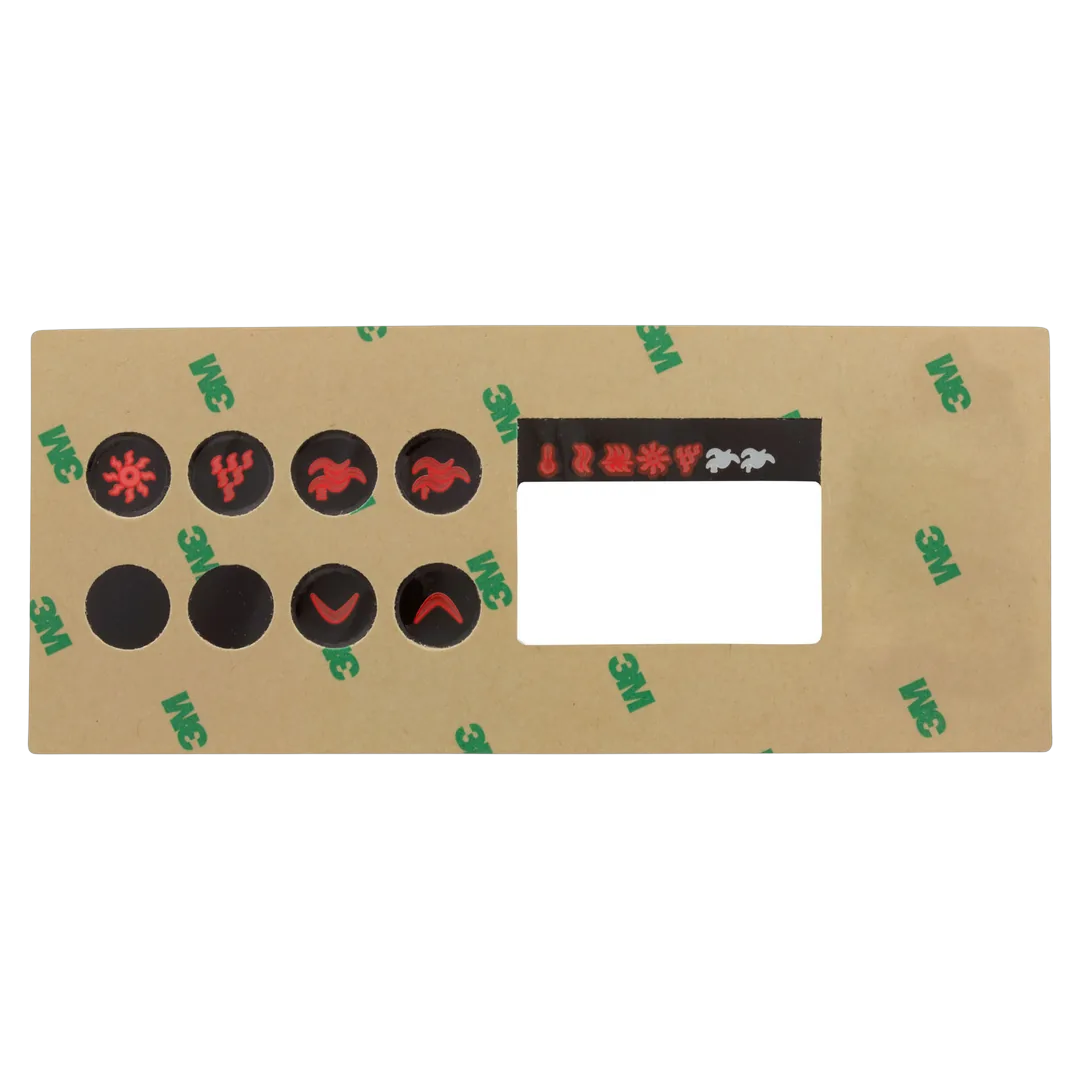 Gecko TSC-35 Keypad Overlay - Reverse