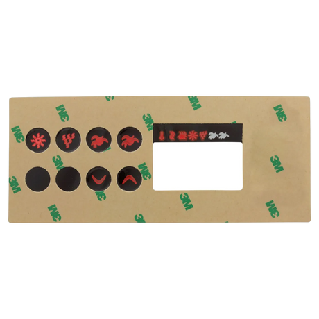 Gecko TSC-35 Keypad Overlay - Reverse
