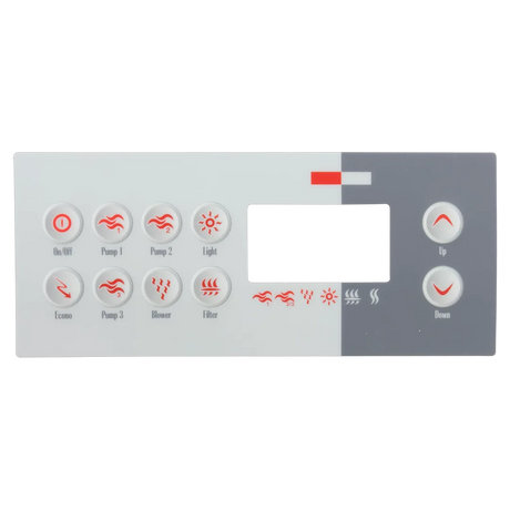 Gecko TSC-8 Control Panel Overlay 9916-100723