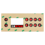 Gecko TSC-8 10 Button Overlay - Reverse
