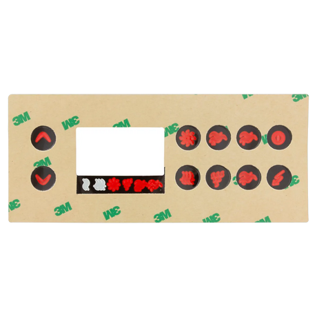 Gecko TSC-8 10 Button Overlay - Reverse