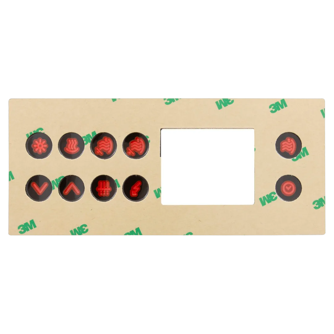 Gecko TSC-4 Keypad Overlay 9916-100761 - Reverse