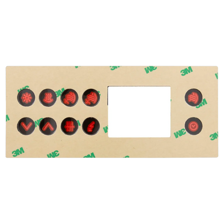Gecko TSC-4 Keypad Overlay 9916-100761 - Reverse