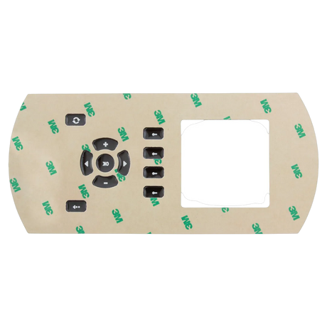 Gecko in.K600 LCD Keypad Overlay 9916-101381 - Reverse