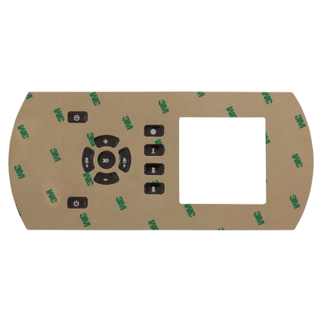 Gecko In.k600-AE1 Static 5OP 11 Button Overlay - Reverse