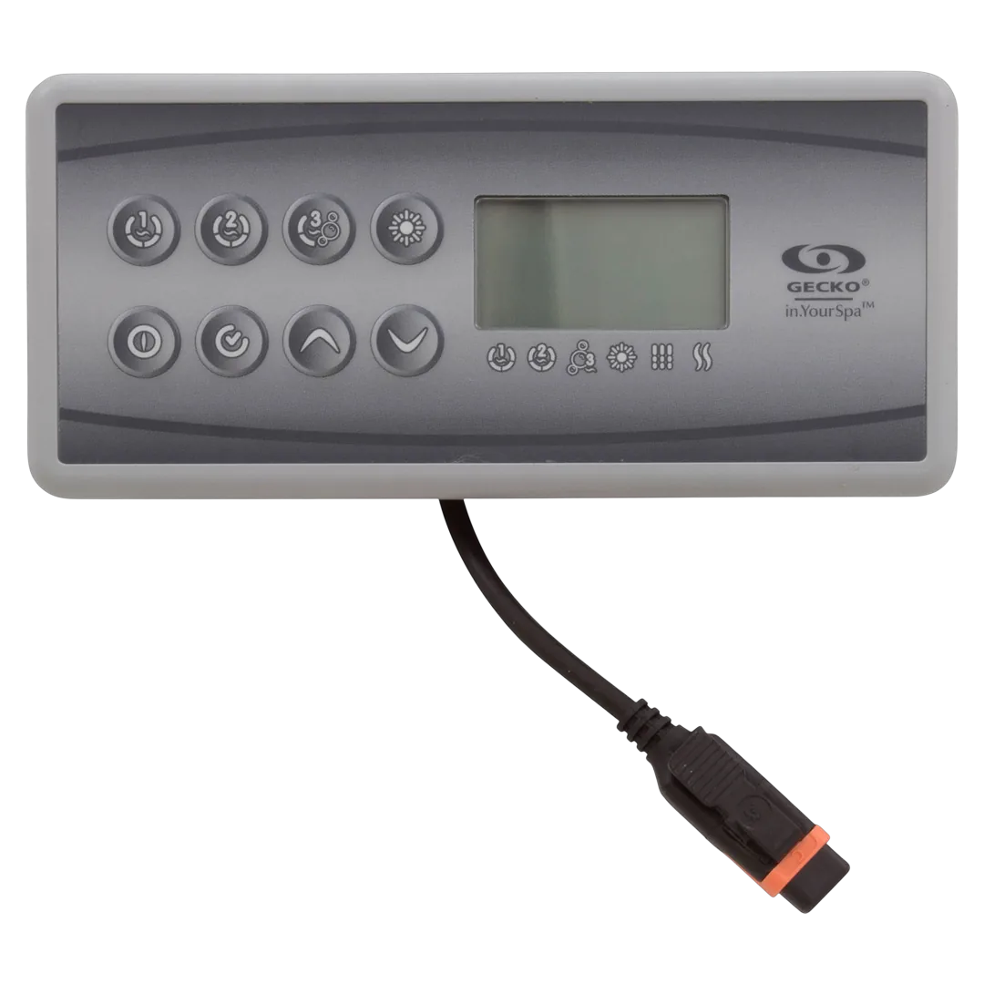 Gecko IN.K8 8 Button Topside Control Panel - Front