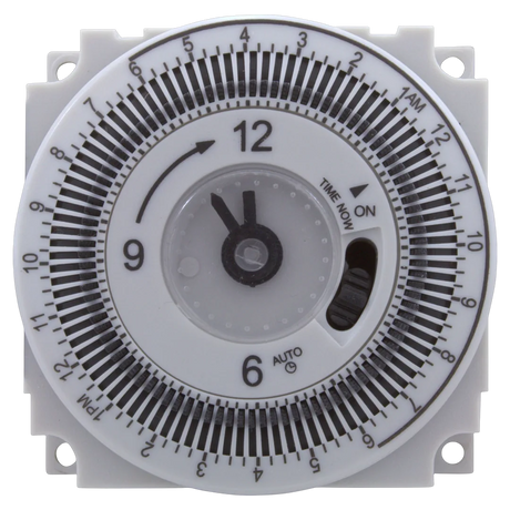 Hydro-Quip 34-0033-K 24-Hour Time Clock with Override - Front