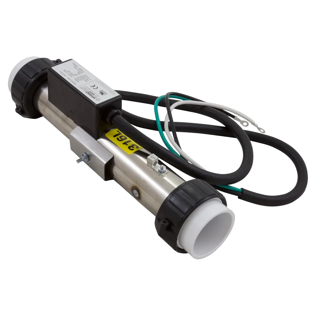 HydroQuip 5.5kW Flo-Thru Heater Assembly - Reverse