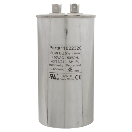 Hayward Compressor Run Capacitor 80uF — product label