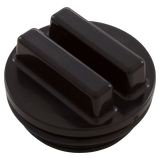 Hayward 1-1/2 inch MIP black concrete pool drain plug with O-ring