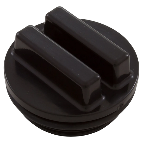 Hayward 1-1/2 inch MIP black concrete pool drain plug with O-ring