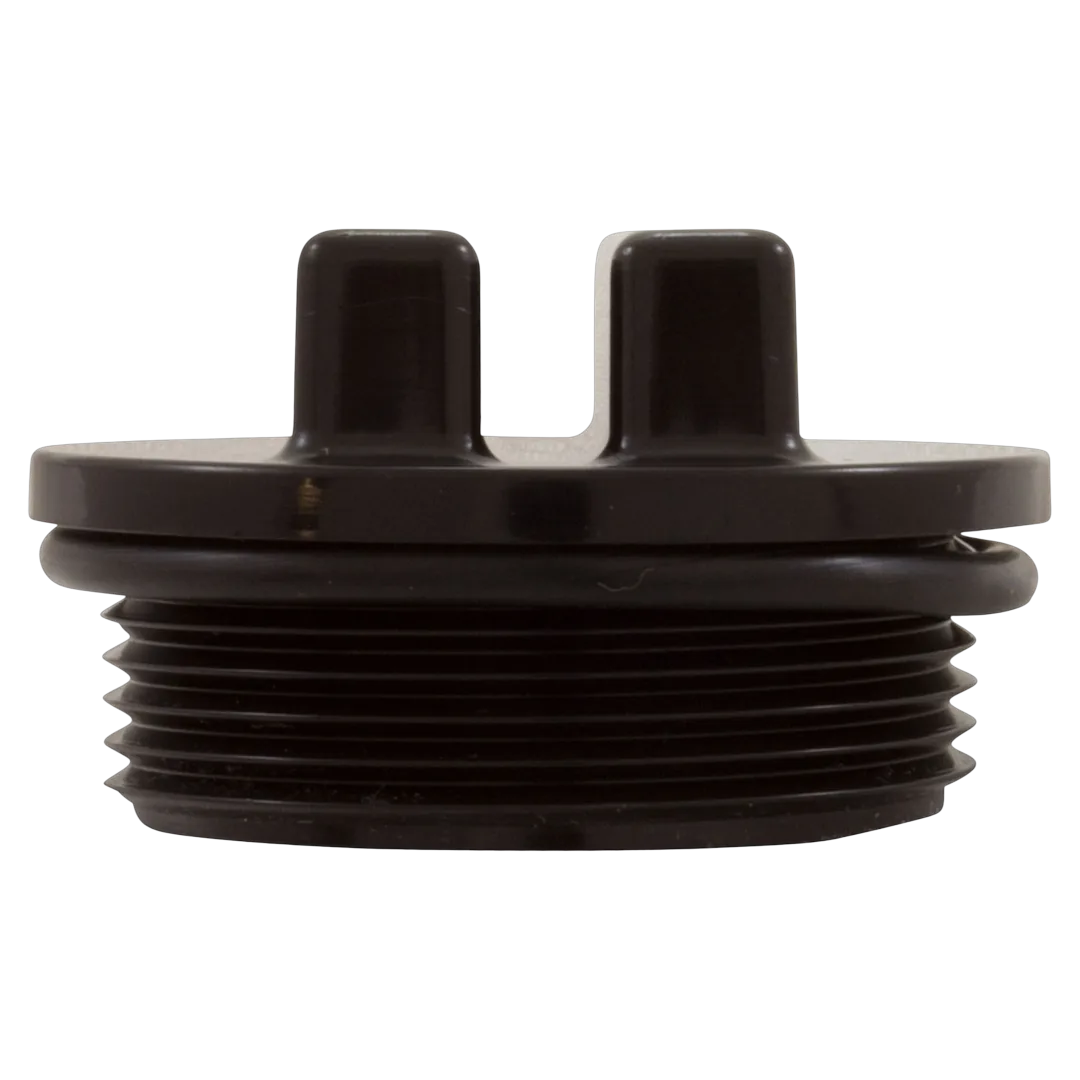 Hayward 1-1/2" MIP Black Concrete Pool Drain Plug - Alt (6)