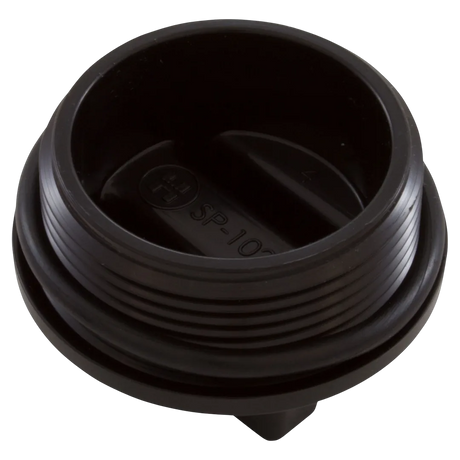 Hayward 1-1/2" MIP Black Concrete Pool Drain Plug - Reverse