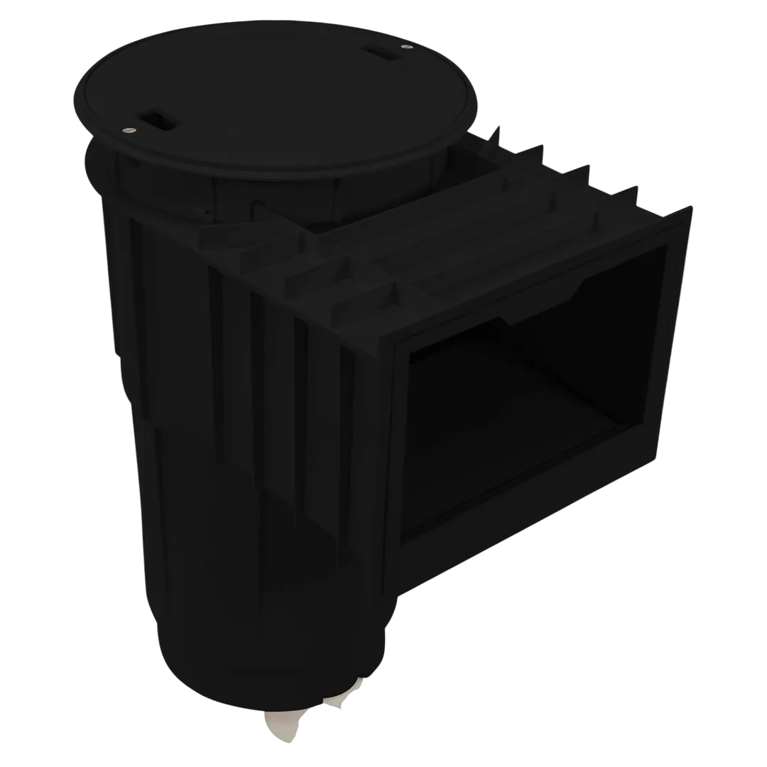 Hayward SkimMaster SP1072S2BLK black round pool skimmer 2 x 2.5
