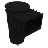 Hayward SkimMaster SP1072S2BLK black round pool skimmer 2 x 2.5