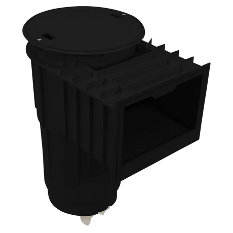 Hayward SkimMaster SP1072S2BLK black round pool skimmer 2 x 2.5