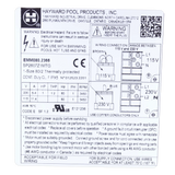 Hayward SPX2607Z1MTG Replacement Motor - Label