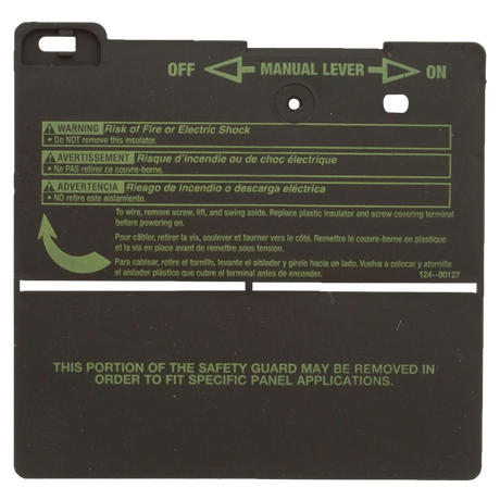 Intermatic 124T2411A Insulator for Mechanical Time Switches - 10 Pack - Front