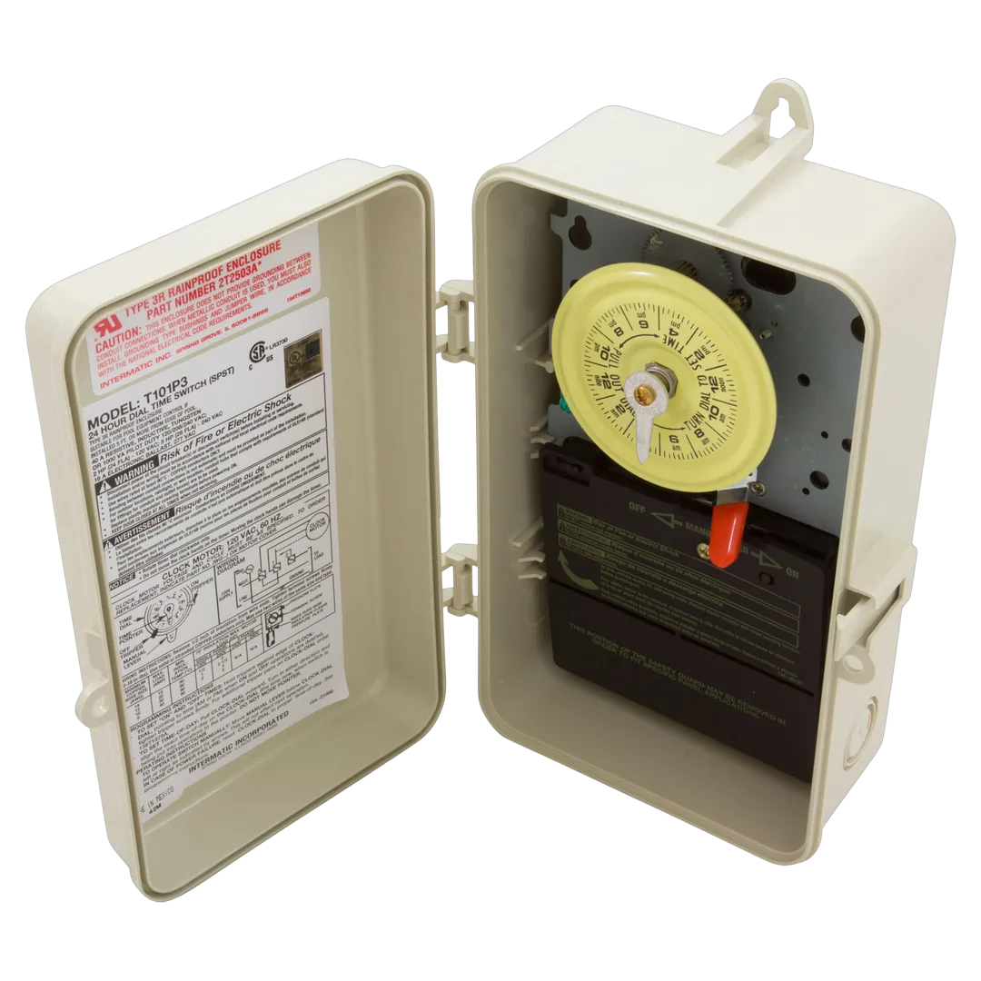 Intermatic T101P3 Timer in Plastic Enclosure