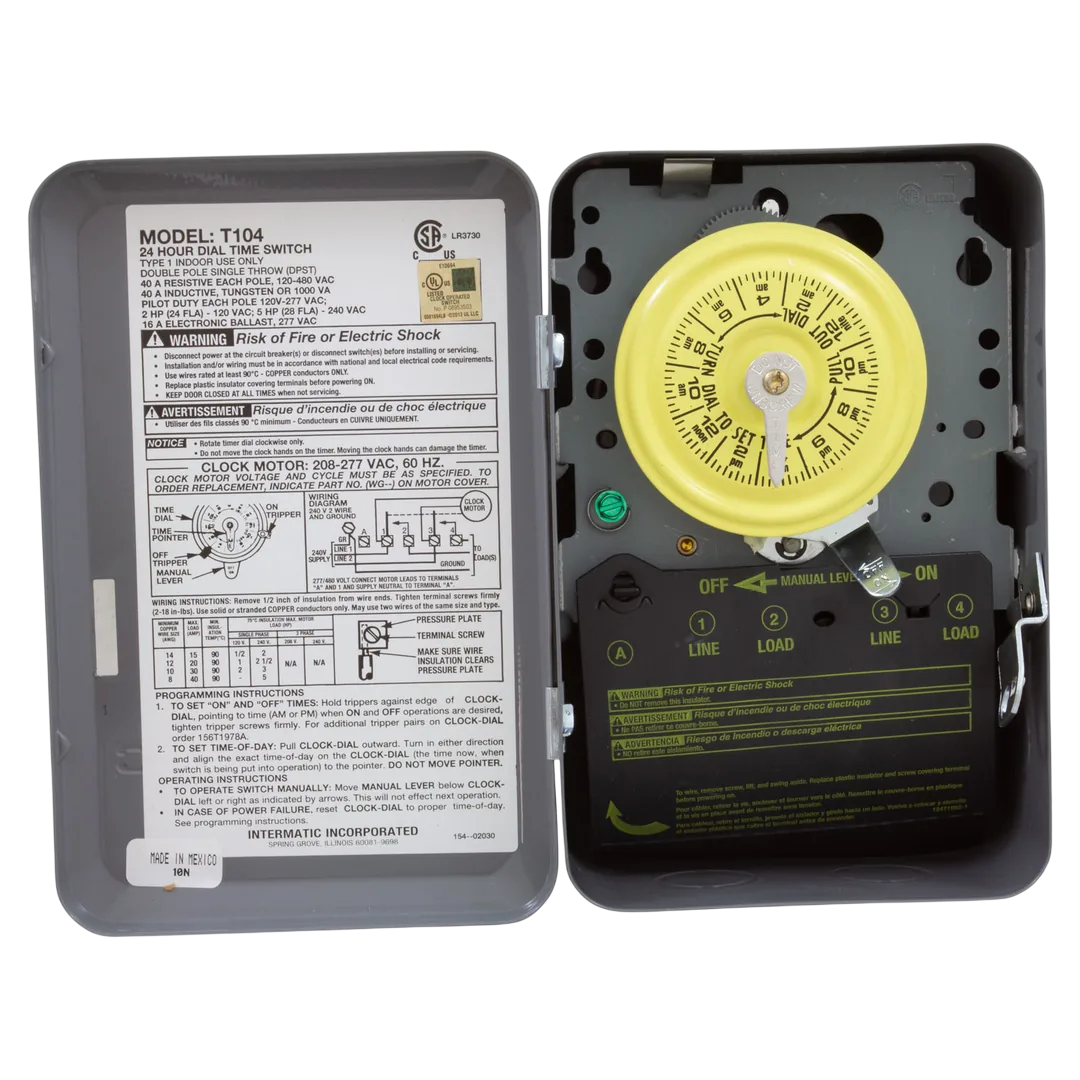 Intermatic T104 24-Hour Mechanical Timer Switch - Alt (3)