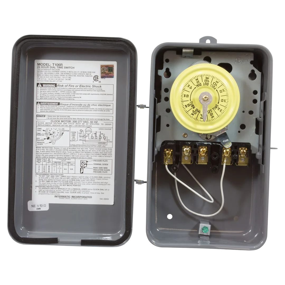Intermatic T106R Mechanical Time Switch - Open (2)