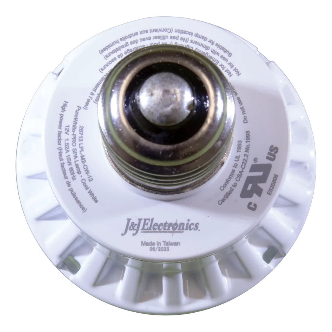 J&J Electronics LPL-M2-CW-12 PureWhite Pro LED Spa Lamp - Base