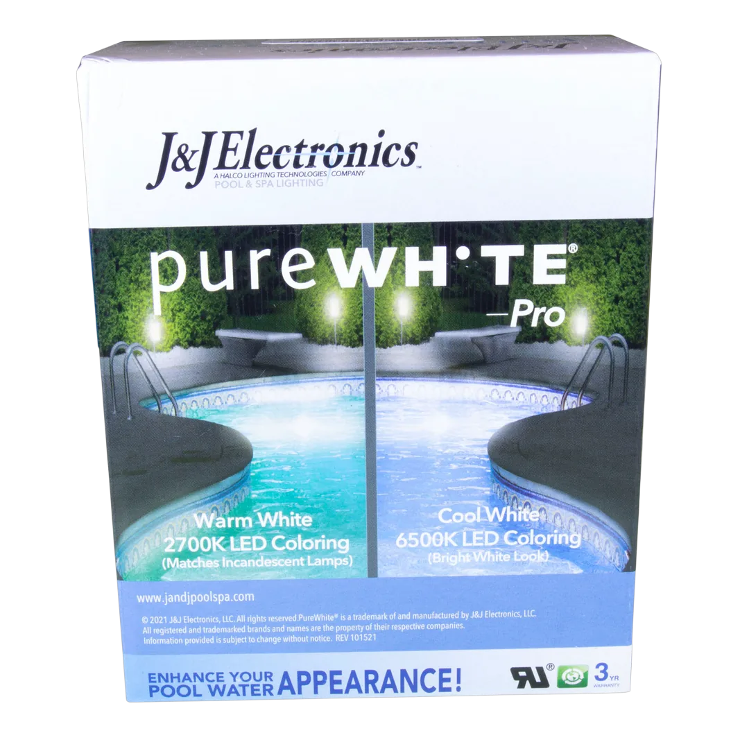 J&J Electronics LPL-M2-CW-12 PureWhite Pro LED Spa Lamp - Box