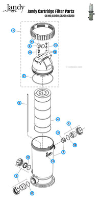 Jandy CS Series Filter Parts