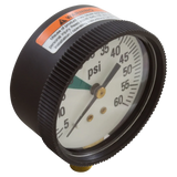 Jandy R0377700 Pressure Gauge, 0-60 PSI, Bottom Mount