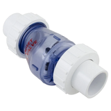Magic Plastics 0823-10C 1 in Union Smart Check Valve Clear - Reverse