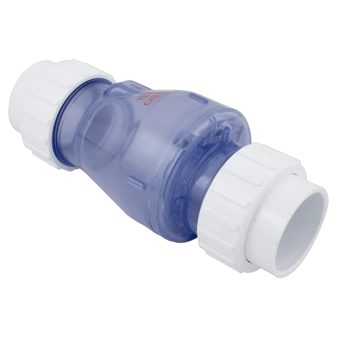 Magic Plastics 0823-20C Smart Check 2 in Clear Union Check Valve - Reverse