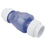 Magic Plastics 0823-20C Smart Check 2 in Clear Union Check Valve - Reverse