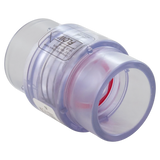 Magic Plastics 0830-15C Clear Check Valve 1.5 x 2 in 0.25 lb Spring - Reverse