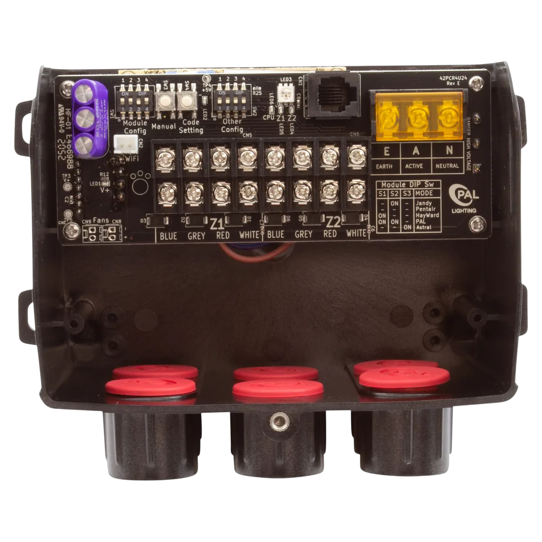 PAL Lighting 64-PCR-2Z-65 Multi-Color Remote Control Transformer - Front