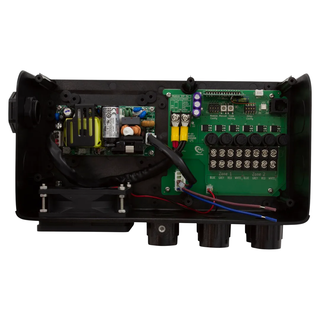 PAL Lighting Multi-Color Dual Zone Transformer 64-PCR-3D-120 - Front