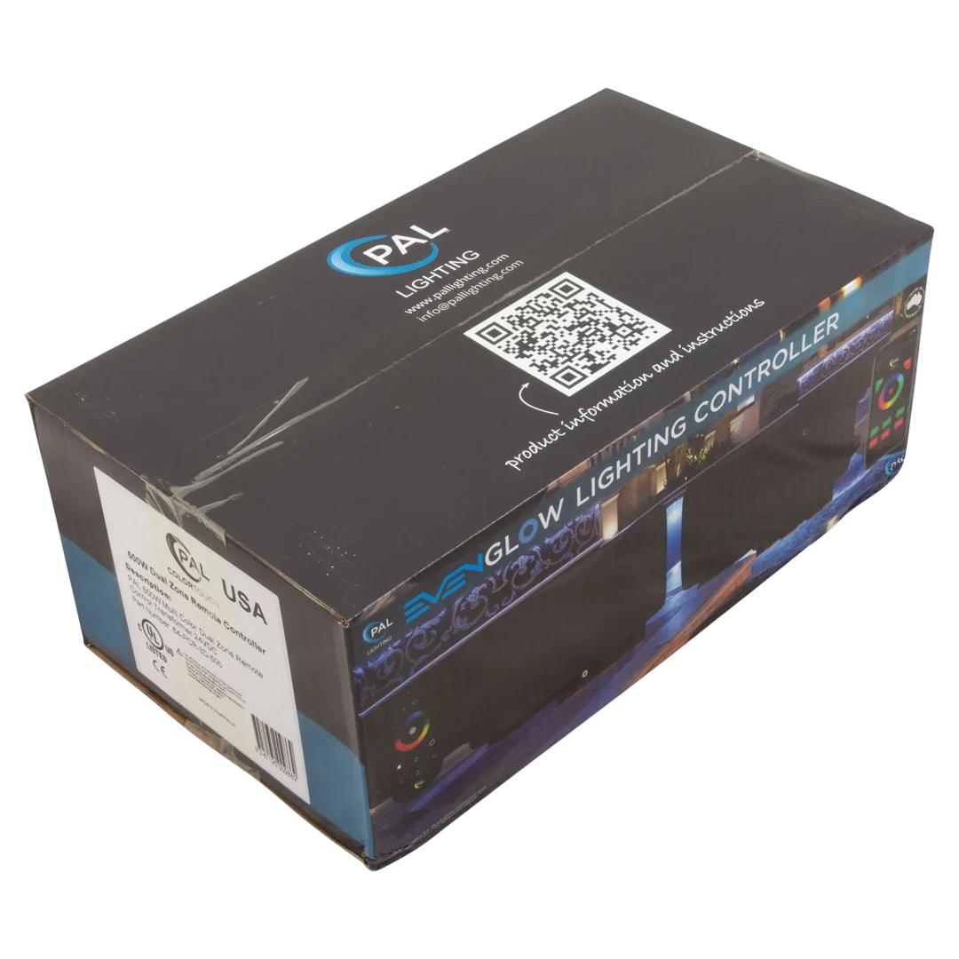 PAL Lighting 64-PCR-3D-500 Multi-Color Remote Transformer - Package