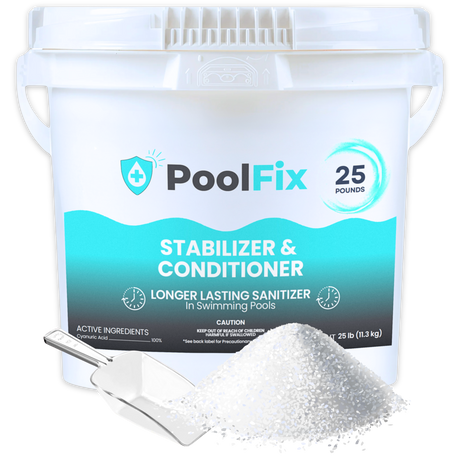 PoolFix Chlorine Stabilizer & Conditioner (Cyanuric Acid) – Protects Pool Chlorine