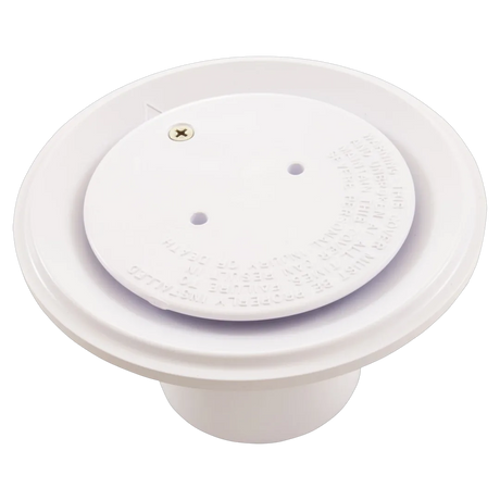 Pentair 08417-0000 White Floor Inlet Fitting, 2 in Slip