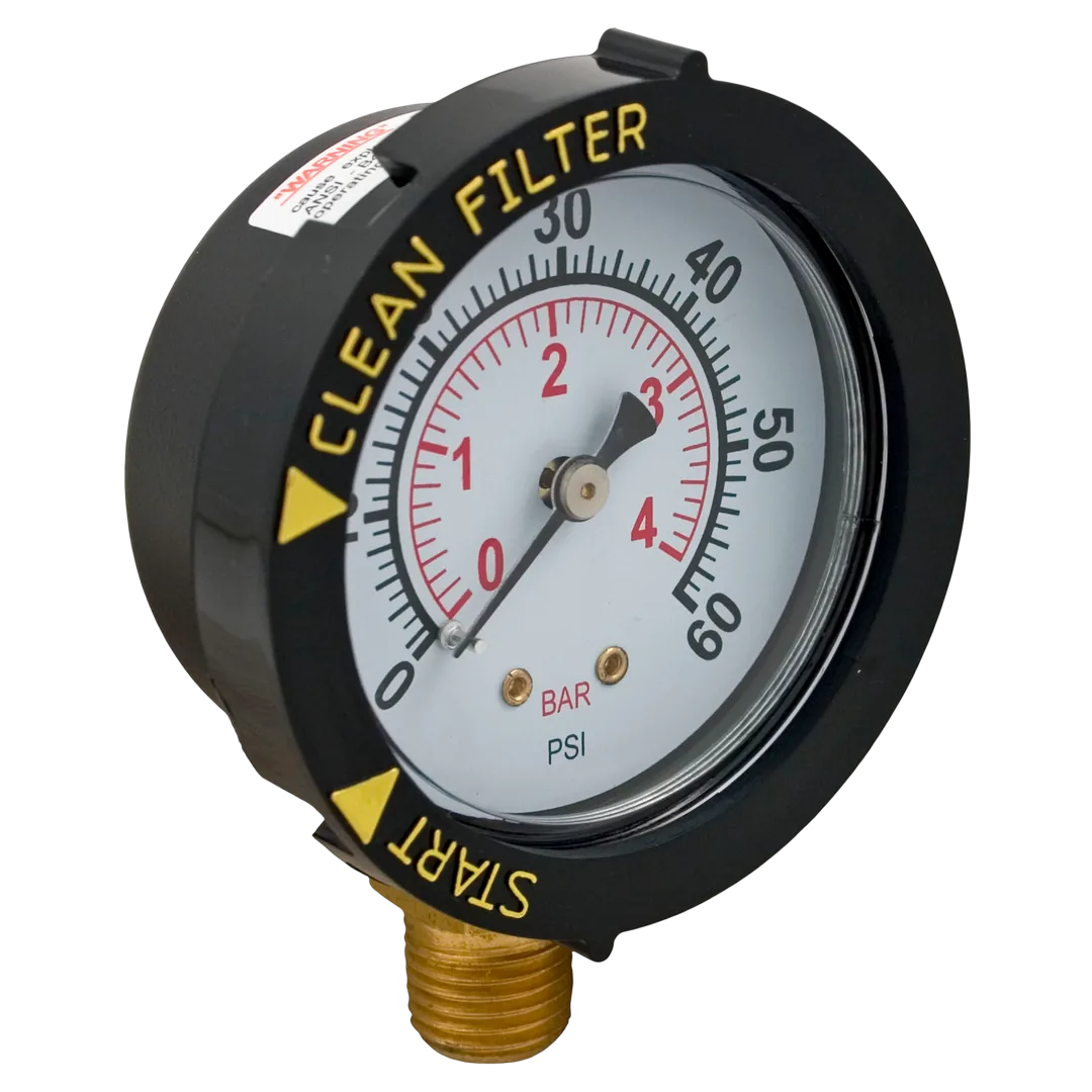 Pentair 190058Z pressure gauge 0-60 PSI top mount