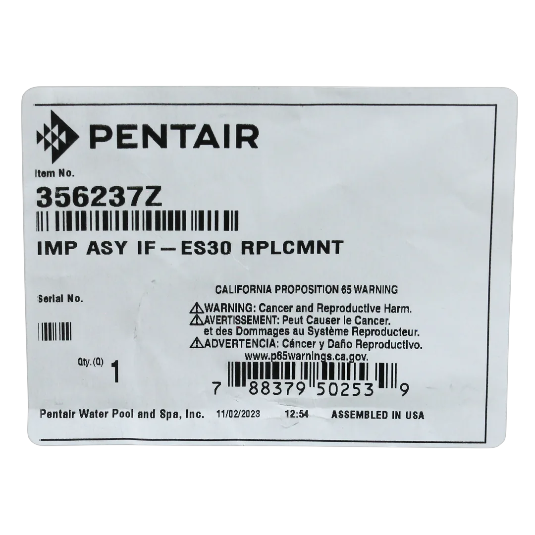 Pentair IntelliFlo 356237Z Impeller Assembly - Alt (5)
