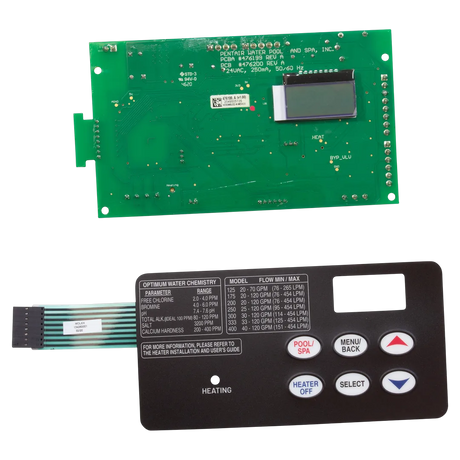 Pentair MasterTemp/Max-E-Therm 6-Button Control Board Kit - Front
