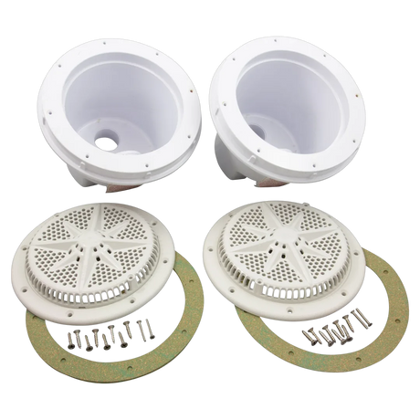 Pentair StarGuard 500130 White Main Drain