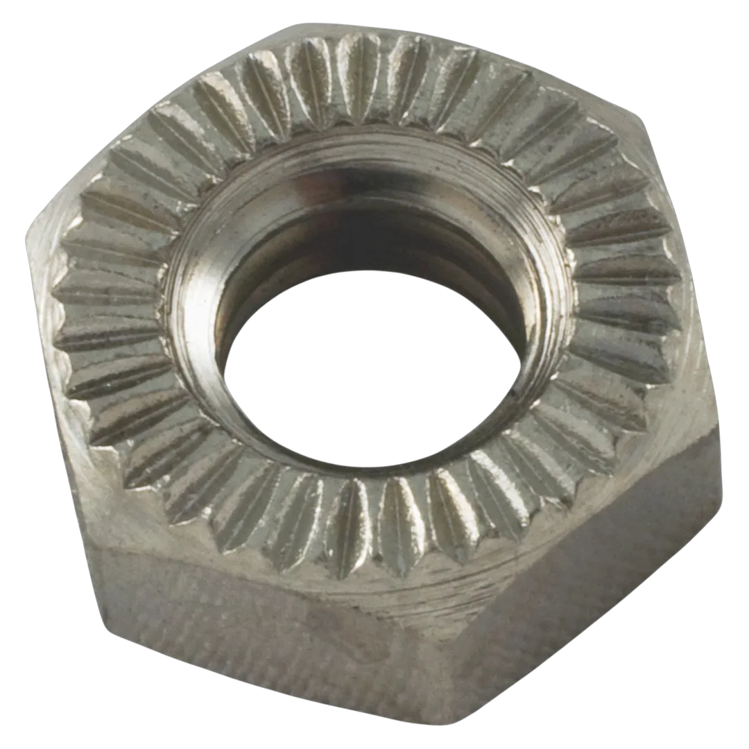 Pentair 98211400Z Brass Plated Stainless Steel Serrated Hex Nut - Reverse